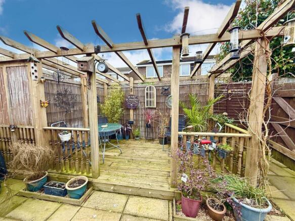 decked seating area