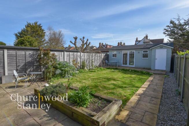 Rear garden and studio