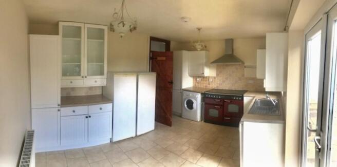 Appliances included electric range cooker, fridge,