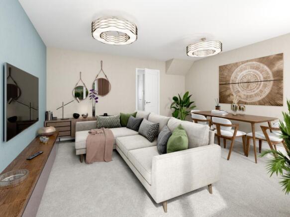 Living Room of the Tavy, a 2 bedroom house