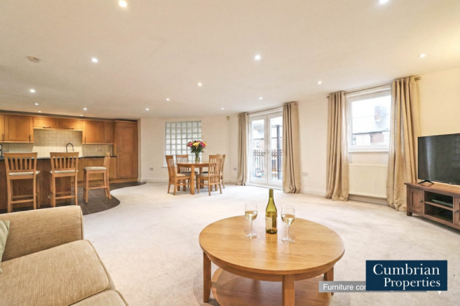 Open Plan dining lounge & Kitchen