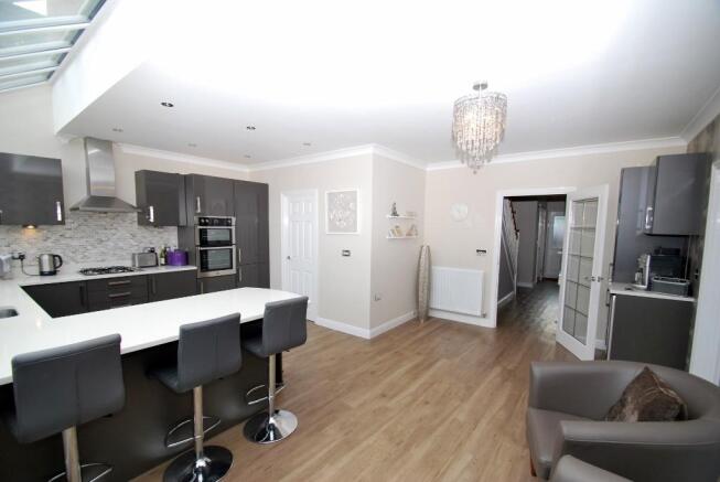 Kitchen into hallway