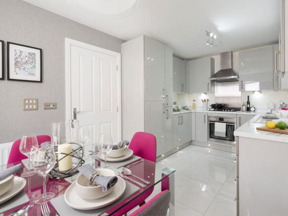 High specification kitchen with integrated appliances