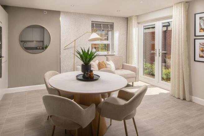 Internal image of the Alderney kitchen dining area