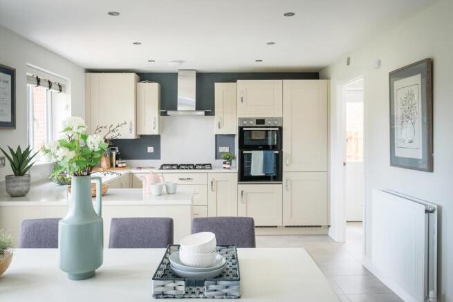 Sociable kitchen and dining area