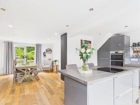 kitchen to dining area