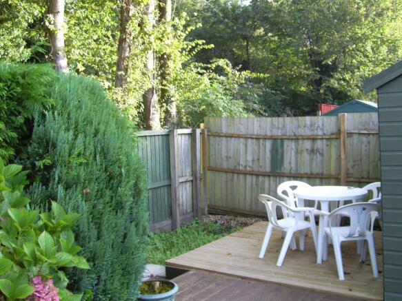 Decked BBQ area
