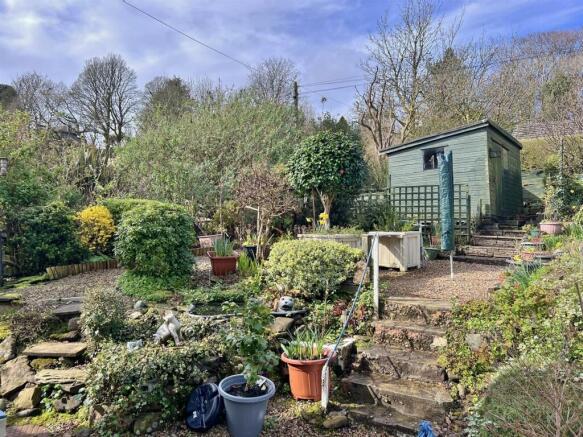Rear garden and pond