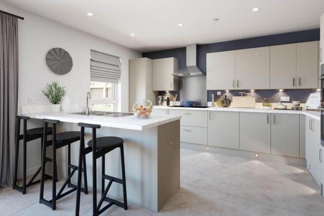 A brand new, modern kitchen is ready to go from the day you move in