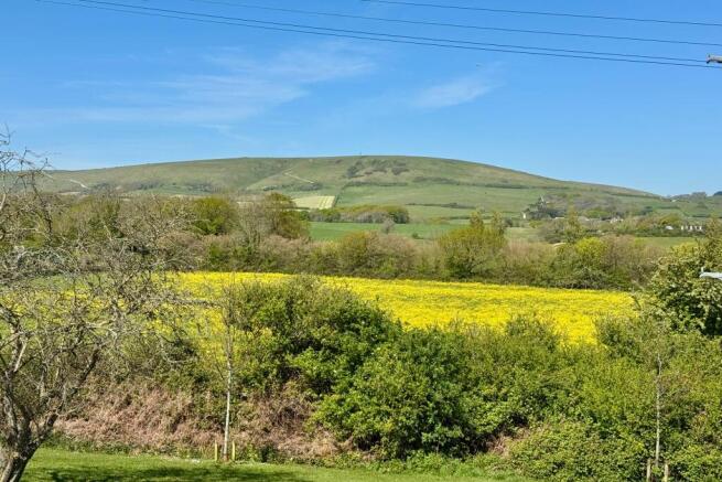 View of Adjacent Farmland to Purbeck Hills