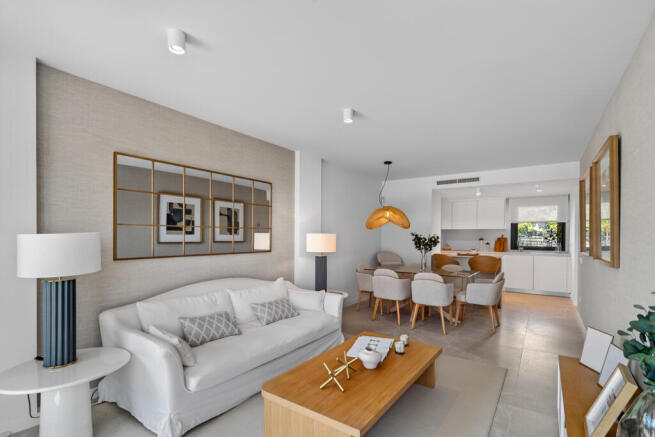 Open-plan living area
