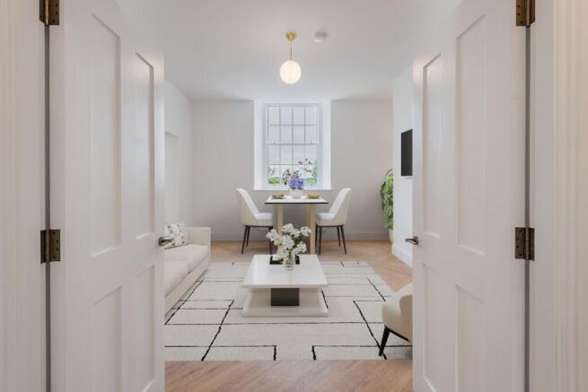 Open plan living/dining area