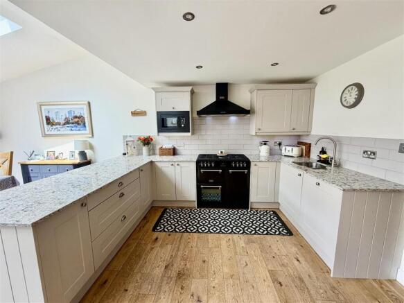 Open Plan Living, Dining, Kitchen.