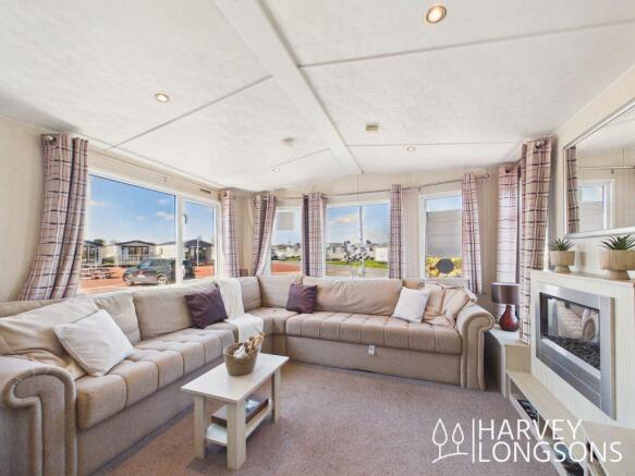 Victory Coaster holiday home lounge with corner so