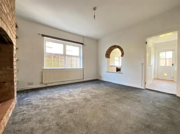 Reception room into kitchen-diner