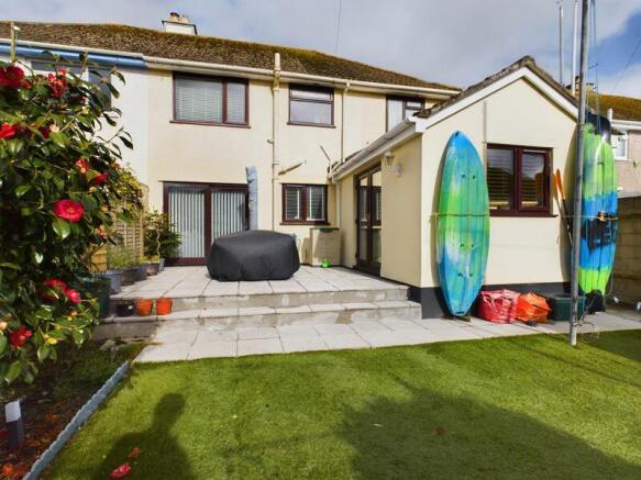 rear elevation and garden