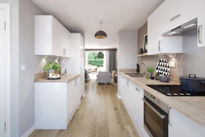 Good amount of kitchen storage