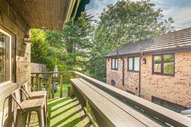 Balcony outside outbuilding
