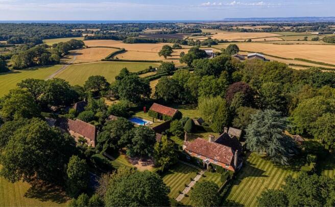 Drone views south towards Cooden Beach