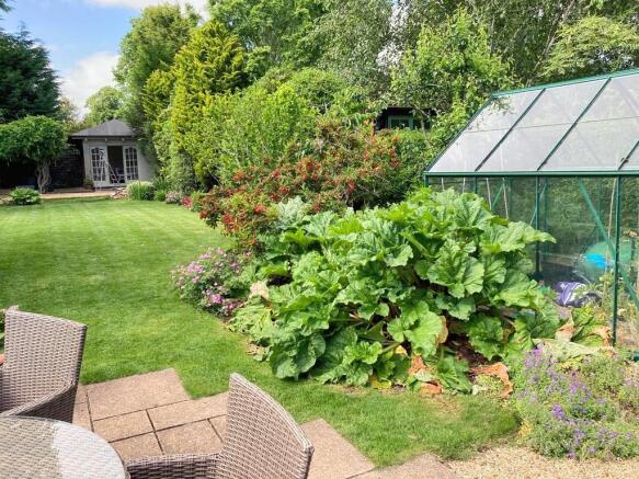 Summerhouse and greenhouse