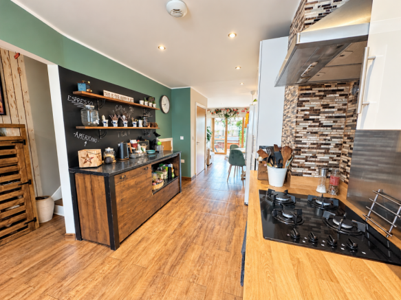 View from kitchen through to covered terrace