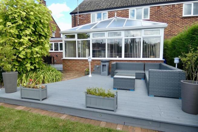 Decking and Conservatory