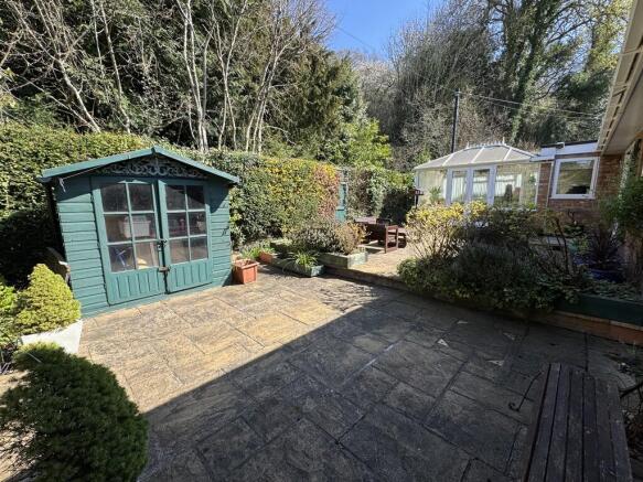 Rear patio area