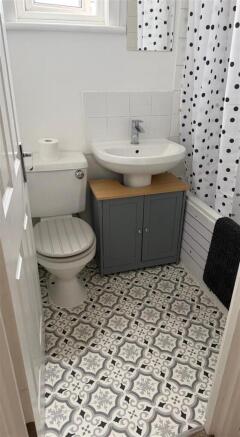 White coloured Bathroom