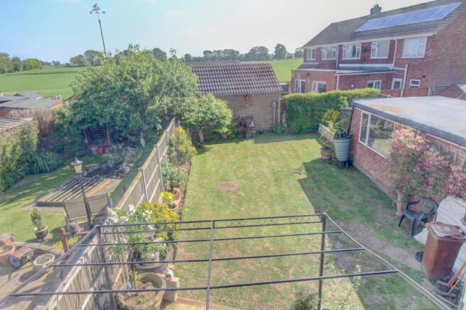Rear view of garden from bedroom