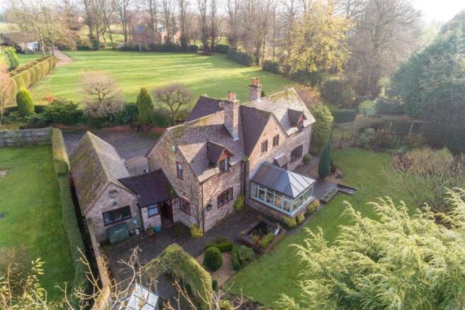 Aerial view of rear