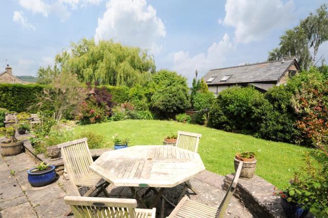 Terrace overlooking the garden