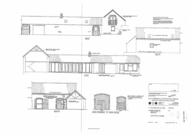 Elevations of proposed conversion
