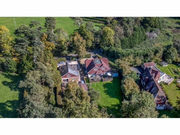 Warren Cottage garden, rear elevation and surrounding public footpathed open countryside