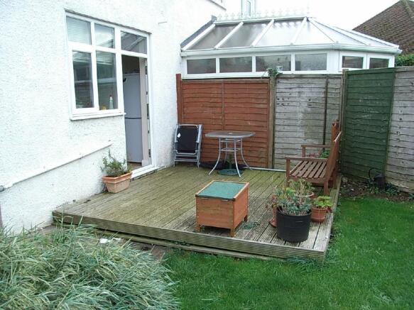DECKED PATIO AREA