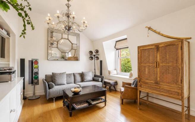 seating part of large living area overlooking gard