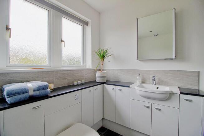 With plenty of bathroom storage