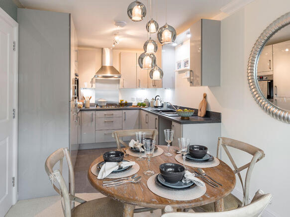 Kitchen and dining area