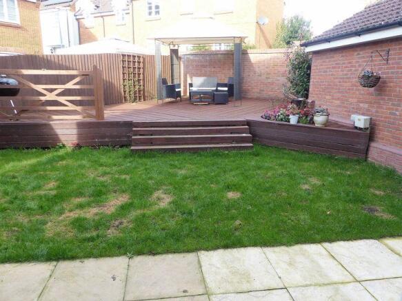 Rear garden an...