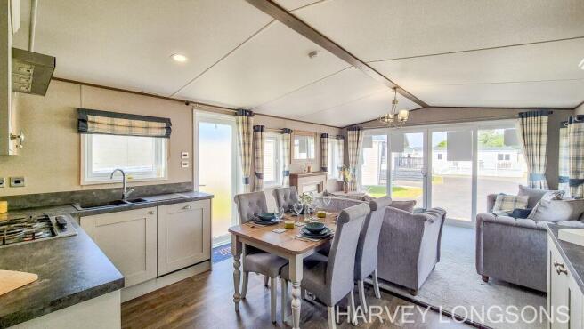Open-plan kitchen and dining area in the ABI Beaum
