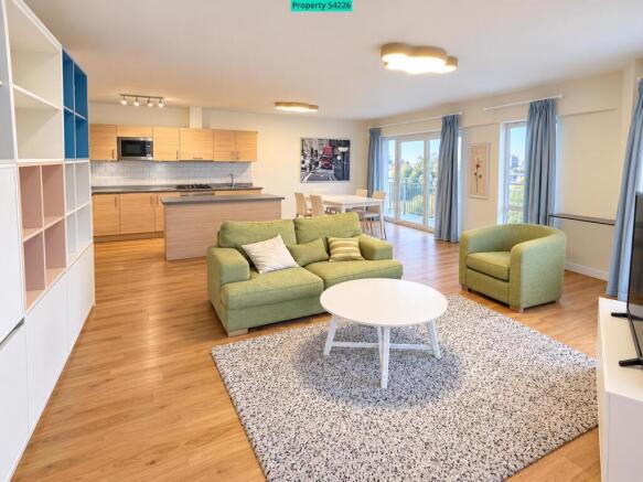 Spacious and Bright Living Room 1