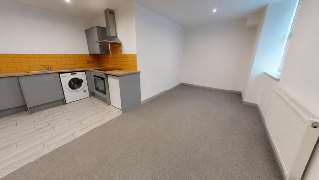 Open Plan Living Room and Kitchen