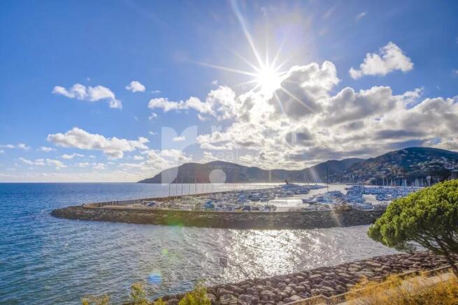 Panoramic sea view from luxury apartment in Mandel