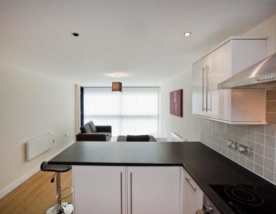 living space/Kitchen