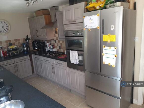 Kitchen With American Fridge/Freezer