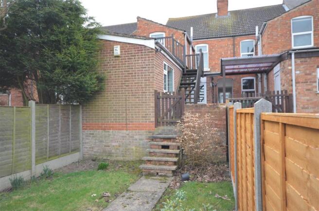 Rear of property