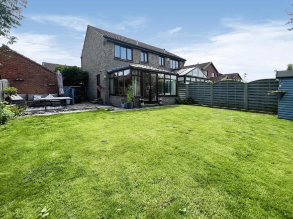 Rear of property
