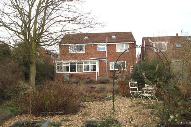 Rear of property