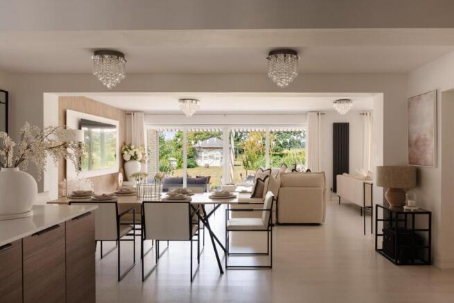 Kitchen/Dining/Living