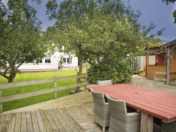 Rear garden an...