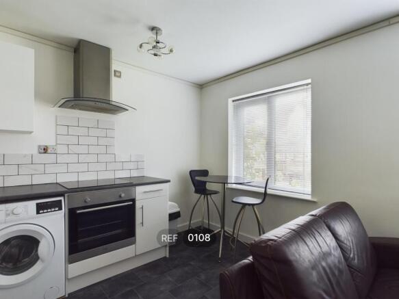 Kitchen, Living and Bedroom area